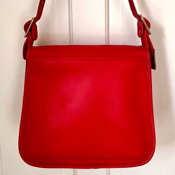 VINTAGE ORIGINAL COACH STEWARDESS BAG RED No. 9525 made in NYC - Picture 3 of 8